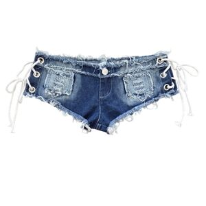 Women Sexy Cut Off Low Waist Denim Jeans Shorts‎ Mini Hot Pants Rave Club NEW
